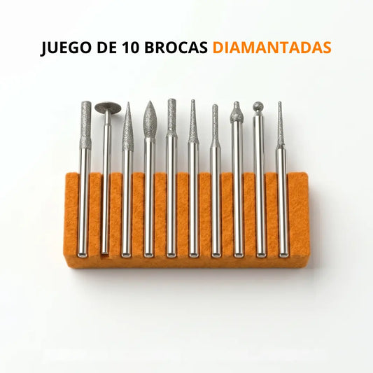 PACK 10 BROCAS DIAMANTADAS
